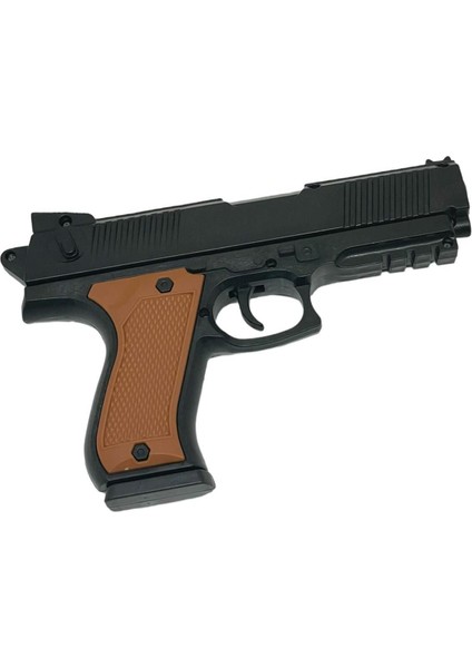 Boncuklu Tabanca 2 Adet 20 cm Force Speciel Kahve Kupalı Tabanca +10 Paket Mermi modelleri