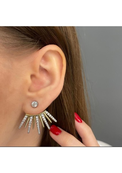 Özel Seri Çubuk Taşlı Küpe