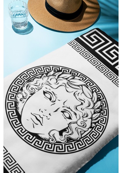 Dijital Baskı Plaj Deniz Havlusu Apollo Modern Desenli Peştamal HVL0231 fiyatları