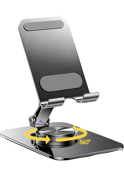 Katlanabilir Masaüstü Telefon Tutucu Tablet Standı 360 Derece Dönen Ayarlanabilir