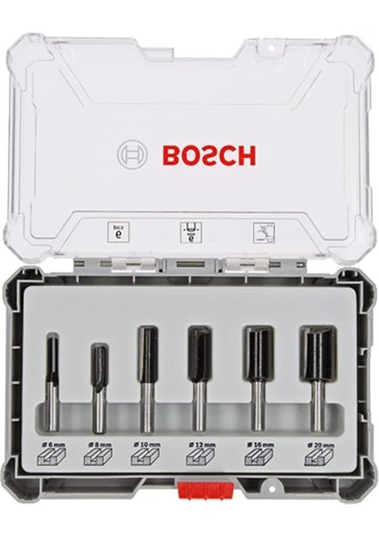 Professional 6 Parça Oluk Freze Seti (Ahşap Için, 6 mm Şaftlı Frezeler Için) indirimleri