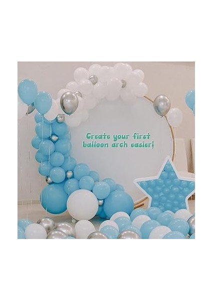 Toys - 2 Adet Plastik Balon Zinciri Aparatı, Balon Şeridi, Balon Kemeri 5 Metre indirimleri