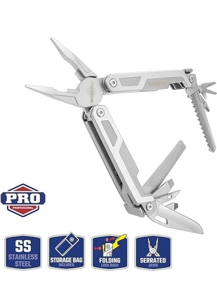 WP382002 15 In 1 Çok Fonksiyonlu Profesyonel Pense Seti + Taşıma Kılıfı fiyatları