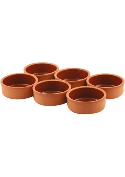 6'lı Sütlaç Çömlek Kase Seti – 11 cm Güveç Kase, Toprak Sufle Kabı, Fırın Kasesi, Doğal Toprak Kase fırsatları