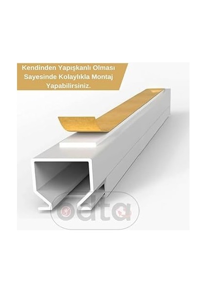 4 Metre (16X16MM) | Kendinden Yapışkanlı Kablo Kanalı | 4m (10 Adet x 40CM) | Kablo Gizleyici fırsatları