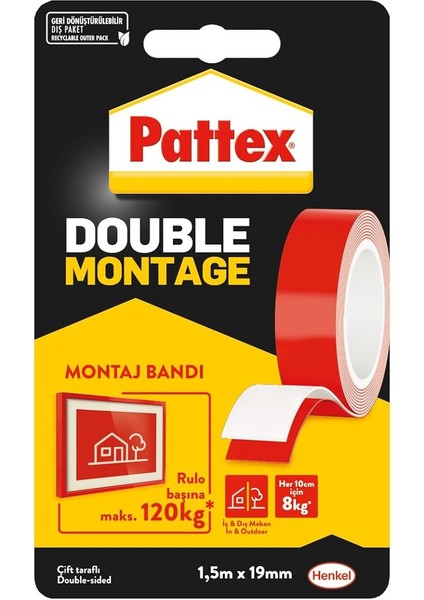 Double Montaj Bandı, 120KG