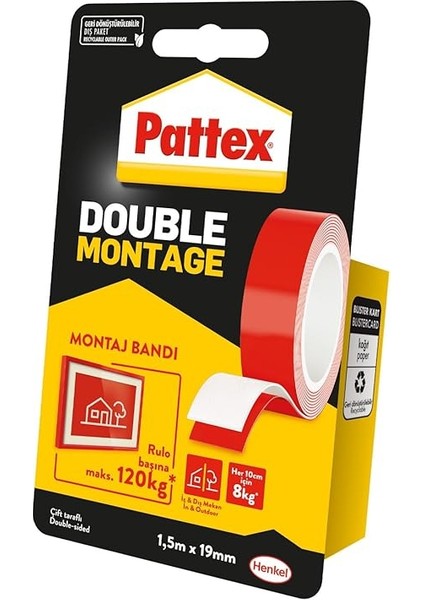 Double Montaj Bandı, 120KG modelleri