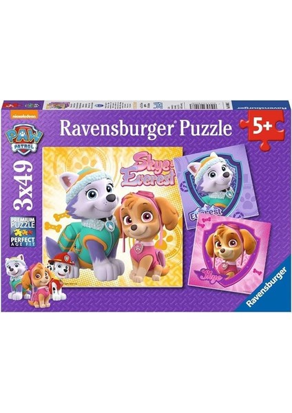 3 x 49 Parça Puzzle P Parçaskye (80083)