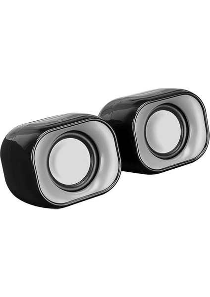 DHS-2111 2.0 Mini Taşınabilir Multimedya Speaker Hoparlör, Siyah indirimleri