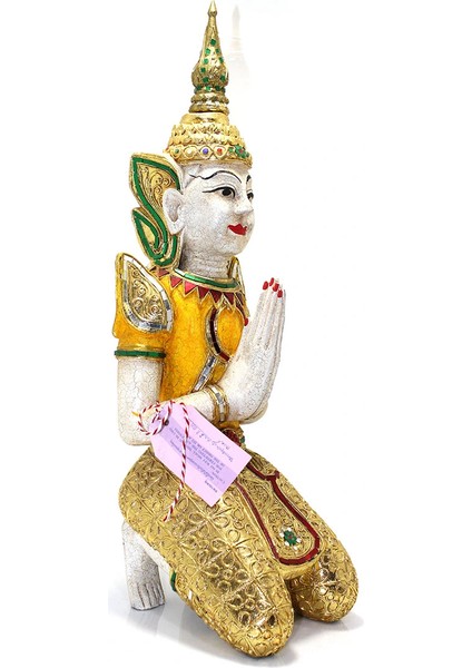 Oturan Ahşap Buda Figürü Kl 31