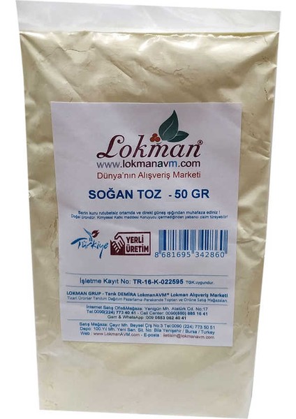 Soğan Toz 50 gr Paket fiyatları
