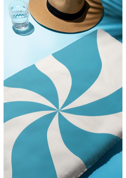 Dijital Baskı Plaj Deniz Havlusu Soyut Desenli Peştamal HVL0225 fiyatları