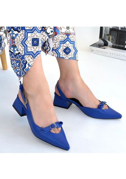 Rewat Mavi Cilt Topuklu Ayakkabı fırsatları