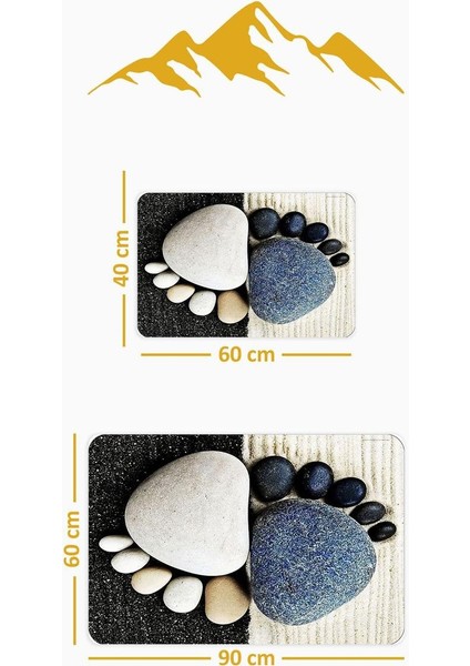 Yıkanabilir Kaymaz Tabanlı Modern Desenli 2'li Banyo Paspas Takımı BPS0035 fiyatları