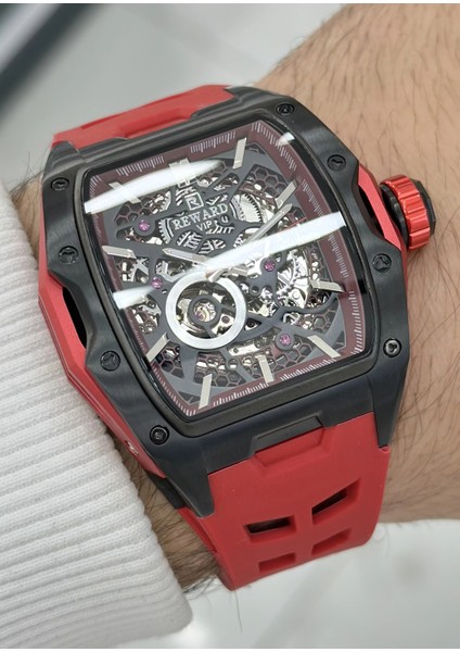 Silikon Kordon Otomatik Erkek Kol Saati Su Geçirmez 2 Yıl Garantili