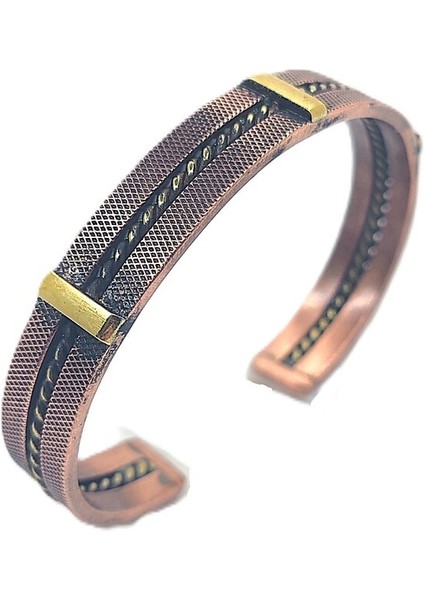 Bakır Bileklik, El Işçiliği ve Ölçüsü Ayarlanabilir Desenli Unisex Saf Bakır Bileklik fiyatları