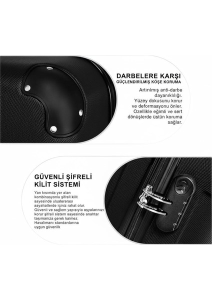 Scorpion Abs Valiz Seti 3’lü – Kabin Boy, Orta Boy, Büyük Boy – 360° Çift Tekerlek – Darbeye Dayanıklı Sert Bavul – Hafif & Güvenli Kilit Sistemi indirimleri