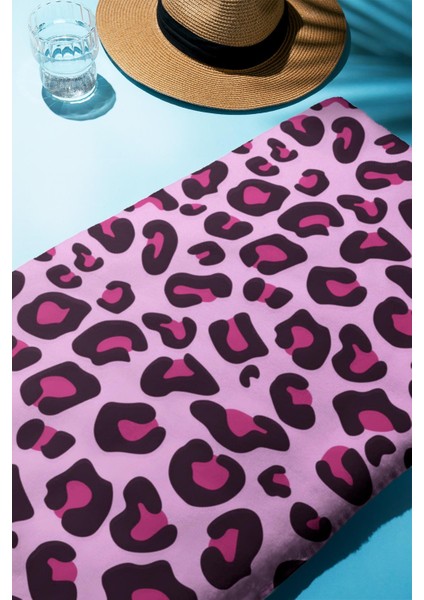 Dijital Baskı Plaj Deniz Havlusu Leoparlı Desen Peştamal HVL0014 fiyatları