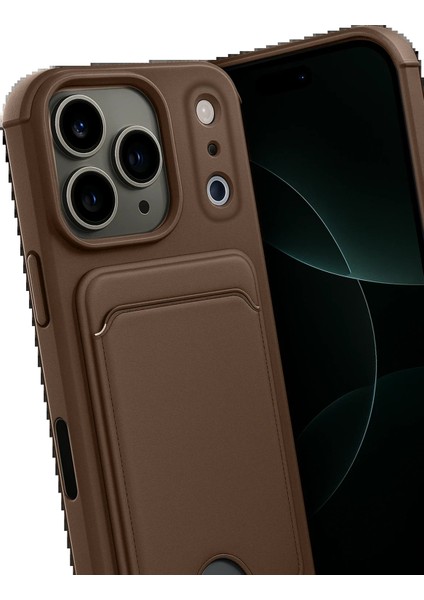 Apple iPhone 17 Pro Kelvin Kartvizitli Silikon - KAHVERENGI-(5796) - TG0012-2RL6L5 modelleri