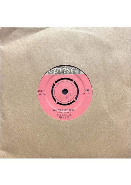 Nancy Sinatra You Only Live Twice 45LIK Plak