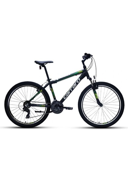 Speed 260 Erkek Dağ Bisikleti 360H V 26 Jant 21 Vites Mat Siyah Yeşil Koyu Yeşil