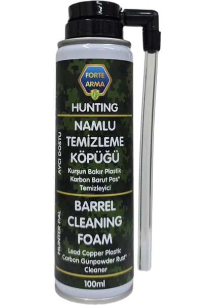 Fortearma Hunting Namlu Temizleme Köpüğü, Avcı Dostu, 100ML
