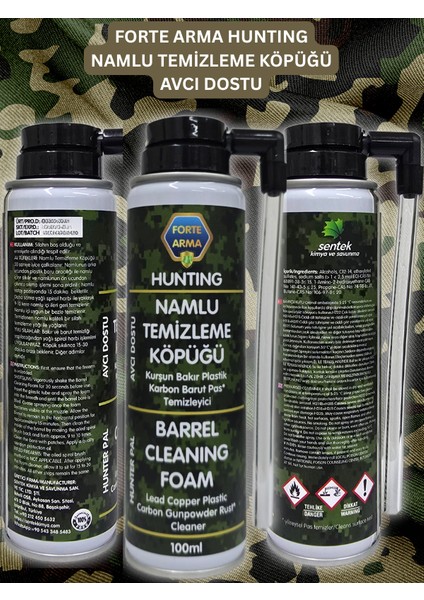 Fortearma Hunting Namlu Temizleme Köpüğü, Avcı Dostu, 100ML fiyatları