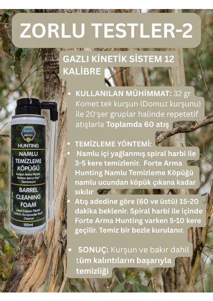 Fortearma Hunting Namlu Temizleme Köpüğü, Avcı Dostu, 100ML fırsatları