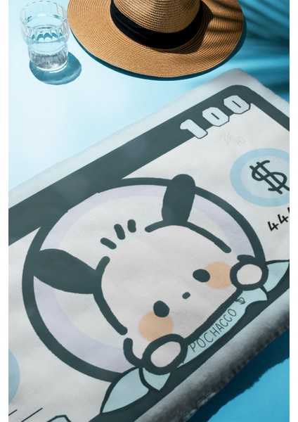 Dijital Baskı Plaj Deniz Havlusu Tavşan Figürlü Dolar Peştamal HVL0109 fiyatları