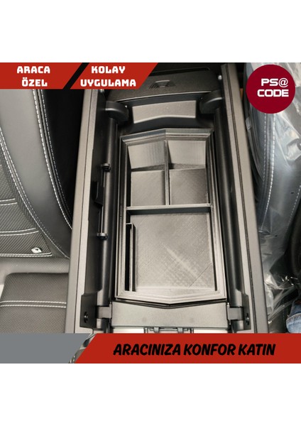 Yeni Kasa Citroen C5 Aircross 2025 ve Üzeri Orta Konsol Kolçak, Saklama Kutusu, Kolçak Düzenleyici modelleri