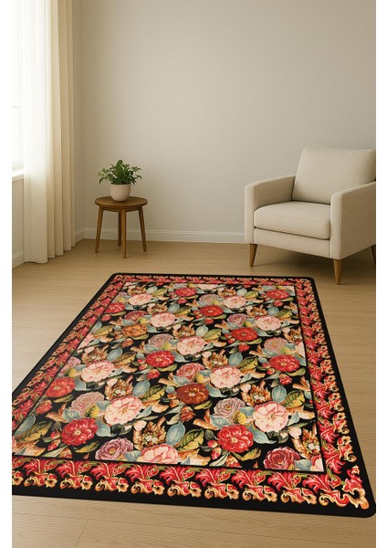 Vintage Desen Dijital Baskı Kaymaz Taban Halı H1048 fiyatları