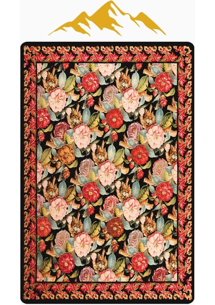 Vintage Desen Dijital Baskı Kaymaz Taban Halı H1048 modelleri