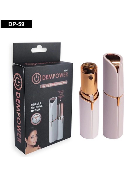 Dempower Şarjlı Yüz Tüy Alıcı Epilasyon Aleti Flawles Kısa