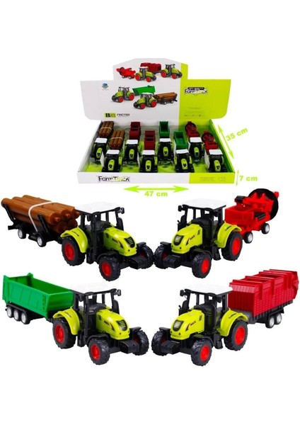 Yeşil Traktör Romorklü 706-25 (Tek Adet Fiyatıdır)