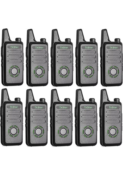 10 Adet Baofeng Tkstar Redline Wln C1 Plus Baofeng Type-C Şarjlı Pmr 446 Türkçe Konuşan LCD Göstergeli El Telsizi