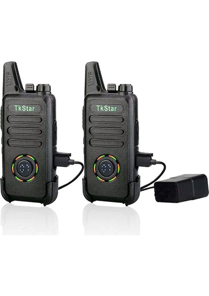 10 Adet Baofeng Tkstar Redline Wln C1 Plus Baofeng Type-C Şarjlı Pmr 446 Türkçe Konuşan LCD Göstergeli El Telsizi