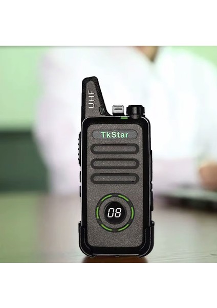 10 Adet Baofeng Tkstar Redline Wln C1 Plus Baofeng Type-C Şarjlı Pmr 446 Türkçe Konuşan LCD Göstergeli El Telsizi