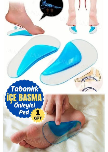 Yumuşak Silikon Jel Düz Tabanda Rahatlık ve Destek Sağlayan Ayak Yastığı