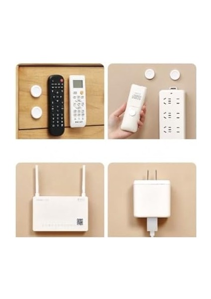 Uzaktan Kumanda Sabitleyici 2 Adet, Televizyon-Klima Kumanda Tutucu Organizer Mıknatıs Özellikli, Çok Amaçlı Kablo, Kumanda Düzenleyici 2'li Set fırsatları