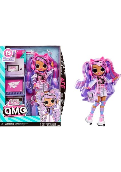 Sürpriz Omg Ace Moda Bebek, Oyun Temalı Moda ve Aksesuarları Dahil 15 Sürprizle - 4 Yaş ve Üzeri Çocuklar Için Harika Hediye