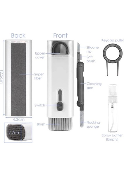 Çok Fonksıyonlu 7 In 1 Aırpods Klavye Ekran Kulaklık Temızleme Kıtı indirimleri