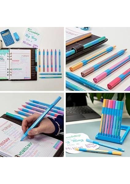 Slider Edge Pastel Xb Tükenmez Kalem (Üç Köşeli Kalem Çizgi Genişliği Xb) 8 Adet, Çeşitli fırsatları