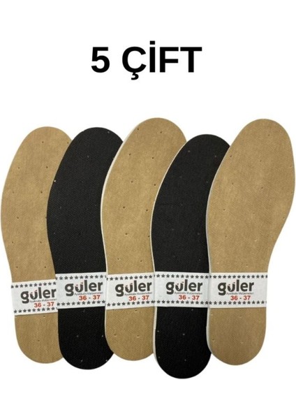 Konforlu Iç Tabanlık Astarı Petli 5 Çift, 36-37 Numara