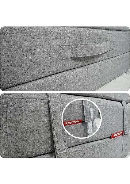 Ultra Kalın Çift Kişilik Katlanır Yatak, Portatif Yatak, Katlanır Sünger Yatak, Katlanabilir Yatak, Misafir Yatağı, Katlanır Yer Yatağı (Gri, 120X180X14) indirimleri