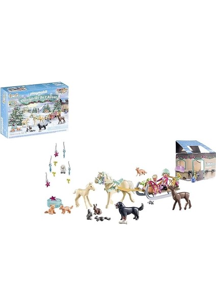 Advent Takvimi, Atlar 71345 Noel Kızak Yolculuğu, Şelale Atları Noel Takvimi, Sürprizlerle Dolu Noel Zamanı, 4 Yaşından Büyük Çocuklar Için Oyuncak