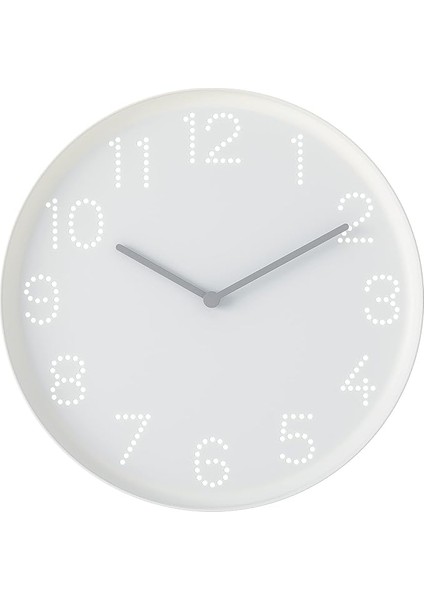 Tromma Duvar Saati, 25 Cm, Beyaz