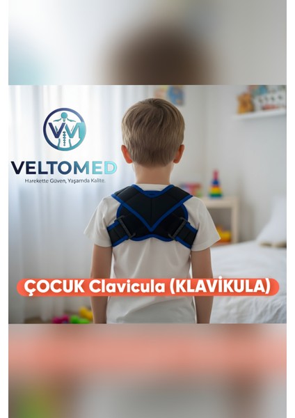 Çocuk Klavikula Bandajı Köprücük Kemiği Kırığı Için Medikal Destek, Duruş Düzeltici, Sekiz Bandajı