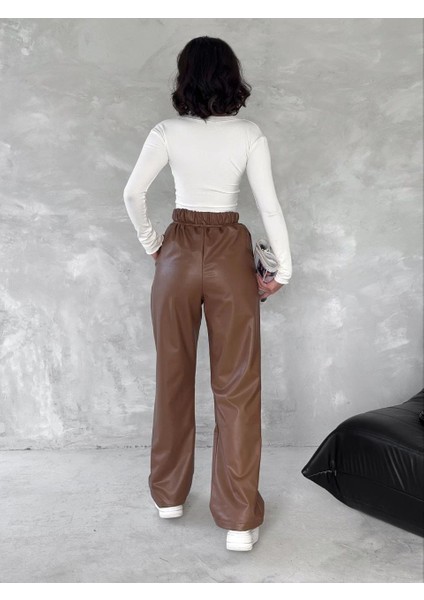 Lzrdwzrd Kendinden Ince Kemerli Deri Pantolon Kahve T1178 (Beden: Xl) fırsatları