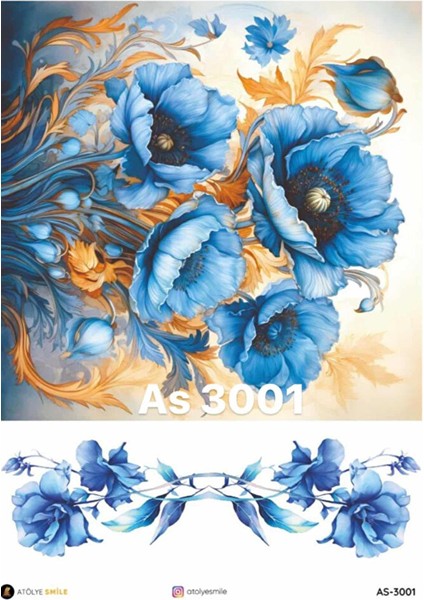 AS3001 Pirinç Dekopaj 30*42 cm