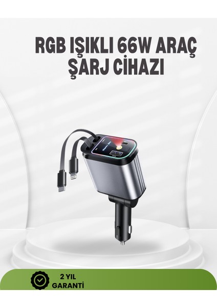 Ford Opel Volvo Skoda Araçlar Için 66W Çoklu Hızlı Şarj Cihazı - TG0012-2RFHS7